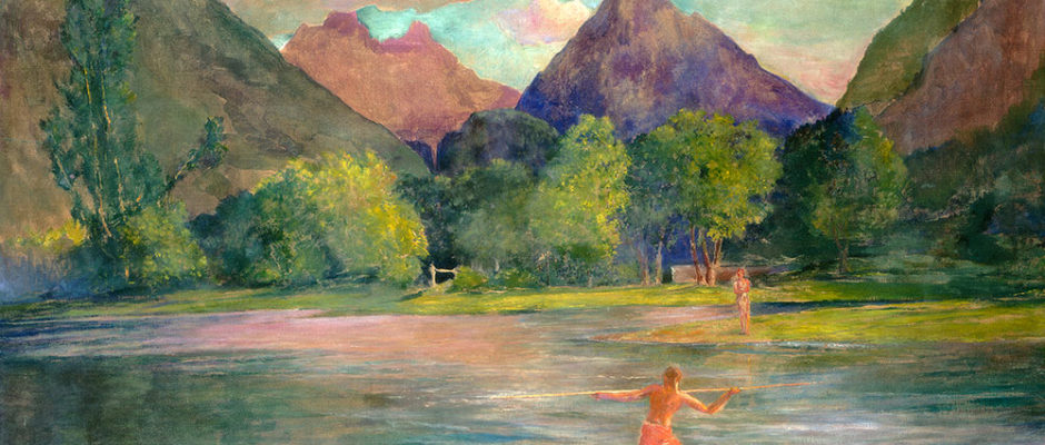 John La Farge, The Entrance to the Tautira River, Tahiti, vers 1895, oil on canvas, National Gallery of Art, Washington.