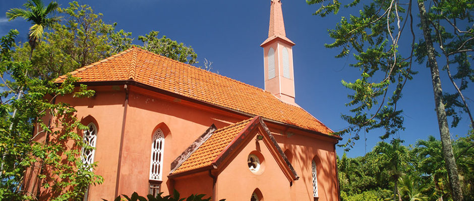 Chapelle du Sacré-Coeur, Evêché de Papeete, Tahiti. © Tahiti Heritage
