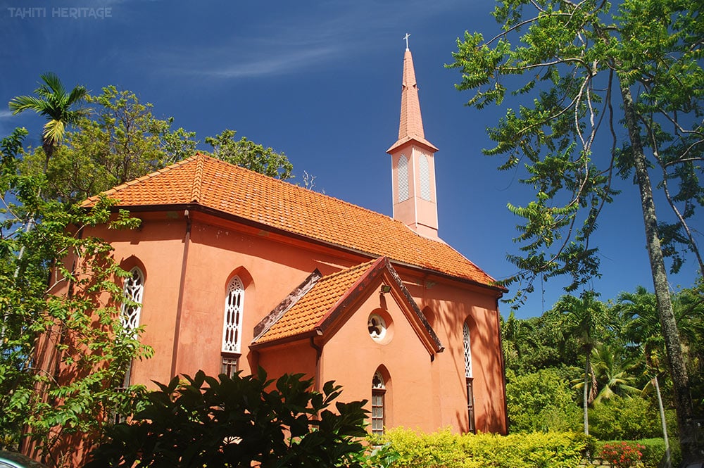 Chapelle du Sacré-Coeur, Evêché de Papeete, Tahiti. © Tahiti Heritage