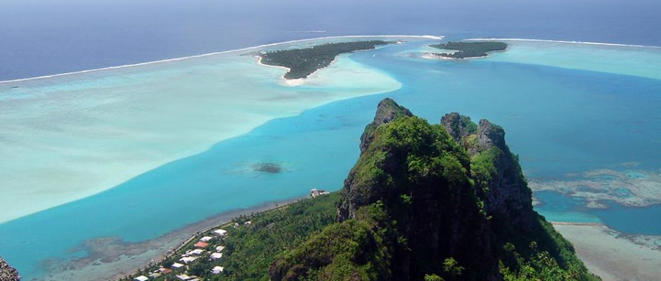 Vue du sommet de Maupiti