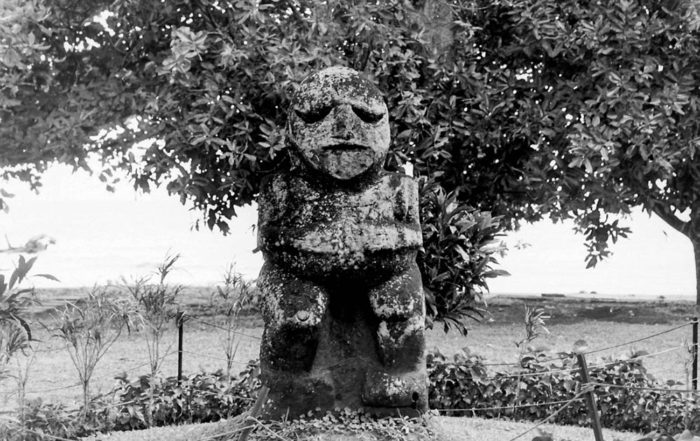 Tiki de Raivavae au Musée Gauguin de Papeari, Tahiti en 1970