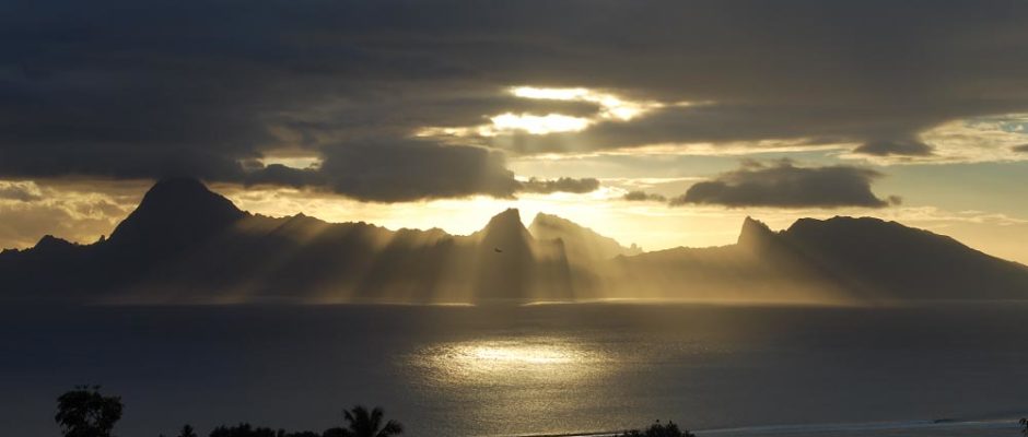 Coucher de soleil sur Moorea