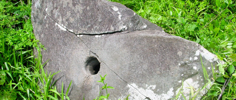 Ofai pahu, tambour de Honoura Moorea © Tahiti Heritage