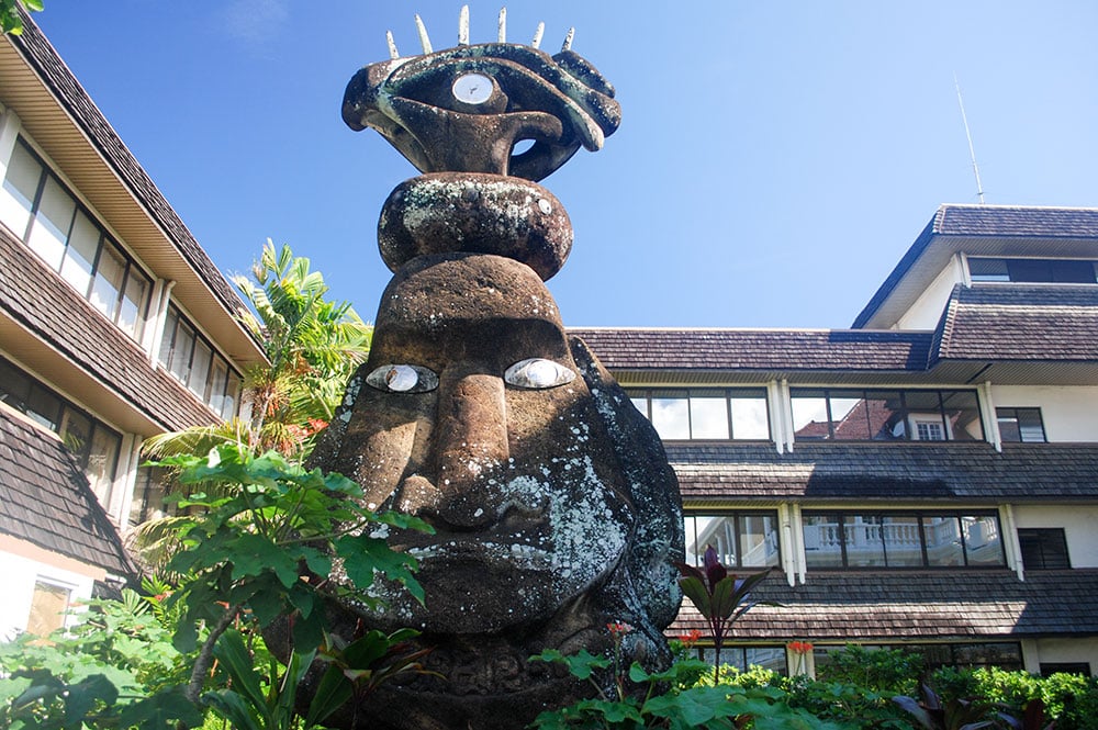 Moai de la mairie de Papeete