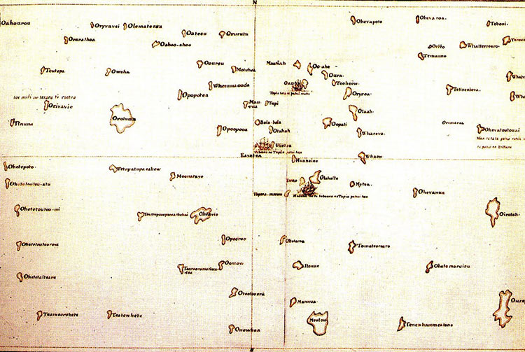 carte de Tupaia