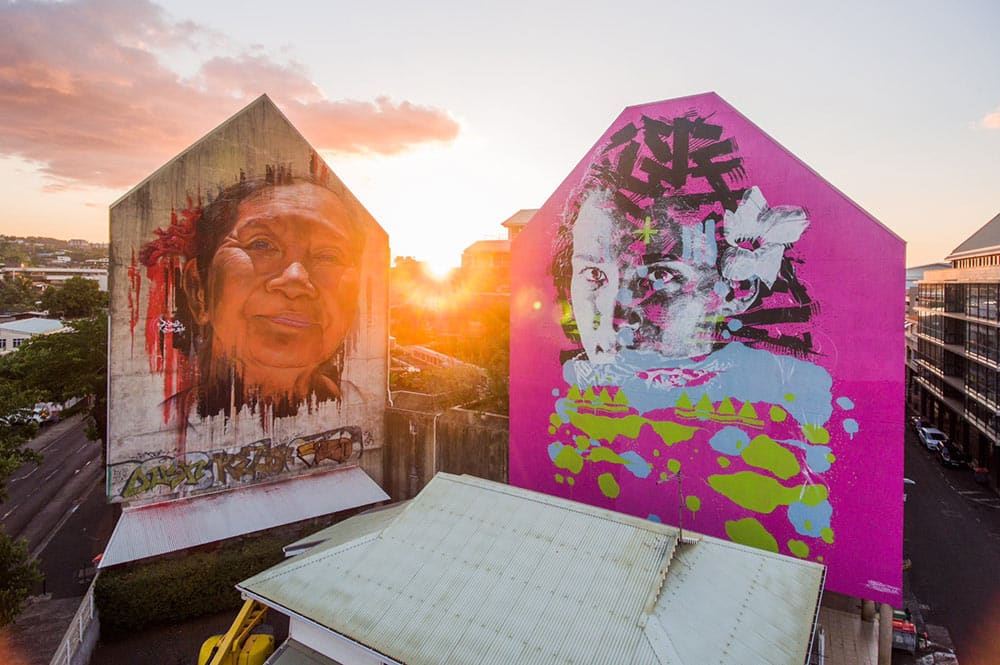 Street-art, L'indien à Papeete