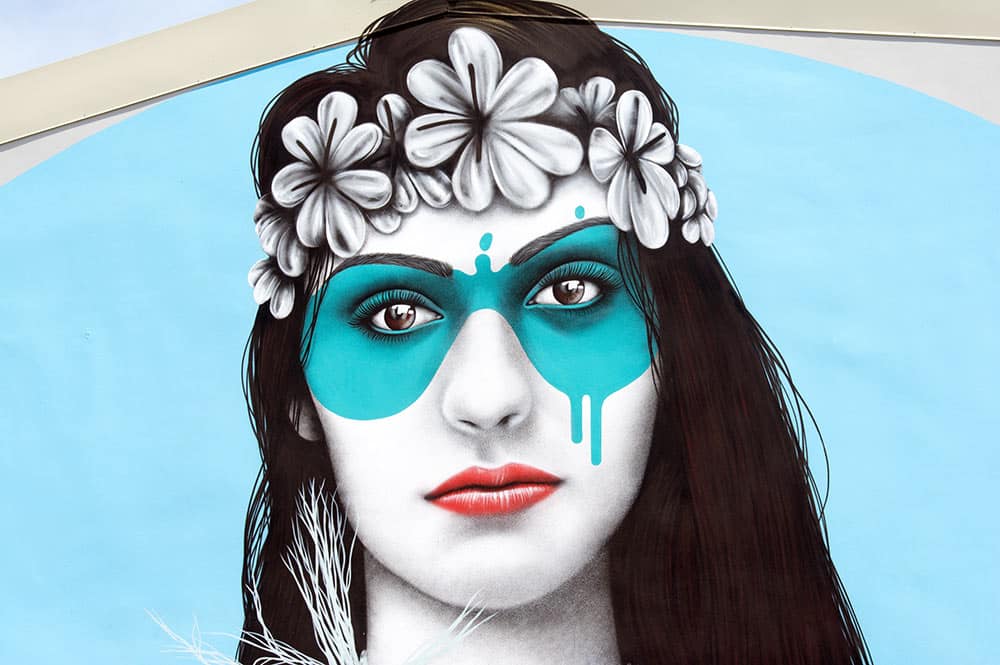 Street Art, Herehia par FinDac à Papeete Ono'u 2017