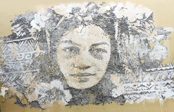 Street Art. La Polynésienne de Whils du collège La Mennais