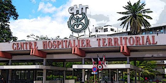 Entrée de l'ancien hôpital de Mamao, Papeete