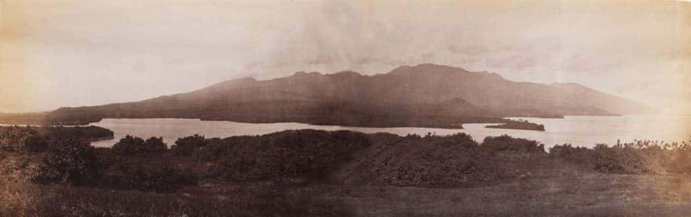 L'isthme de Taravao en 1887. Photo Reminiscences of Tahiti-1887