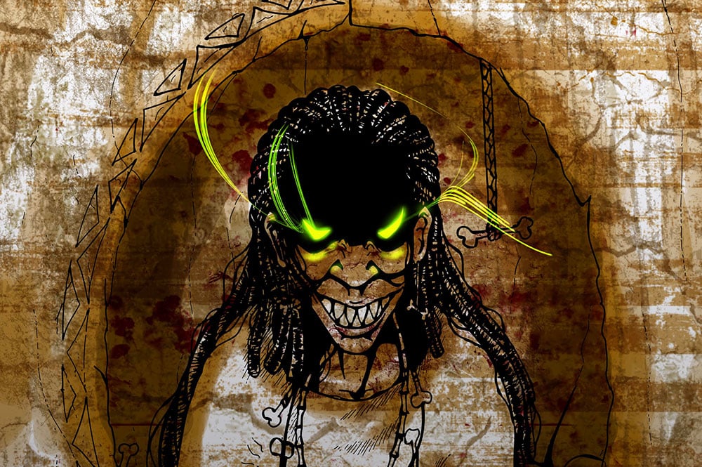 Sorcière de Tubuai.Illustration Vashee