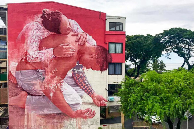 Force de la mémoire, par Fintan Magee à Papeete