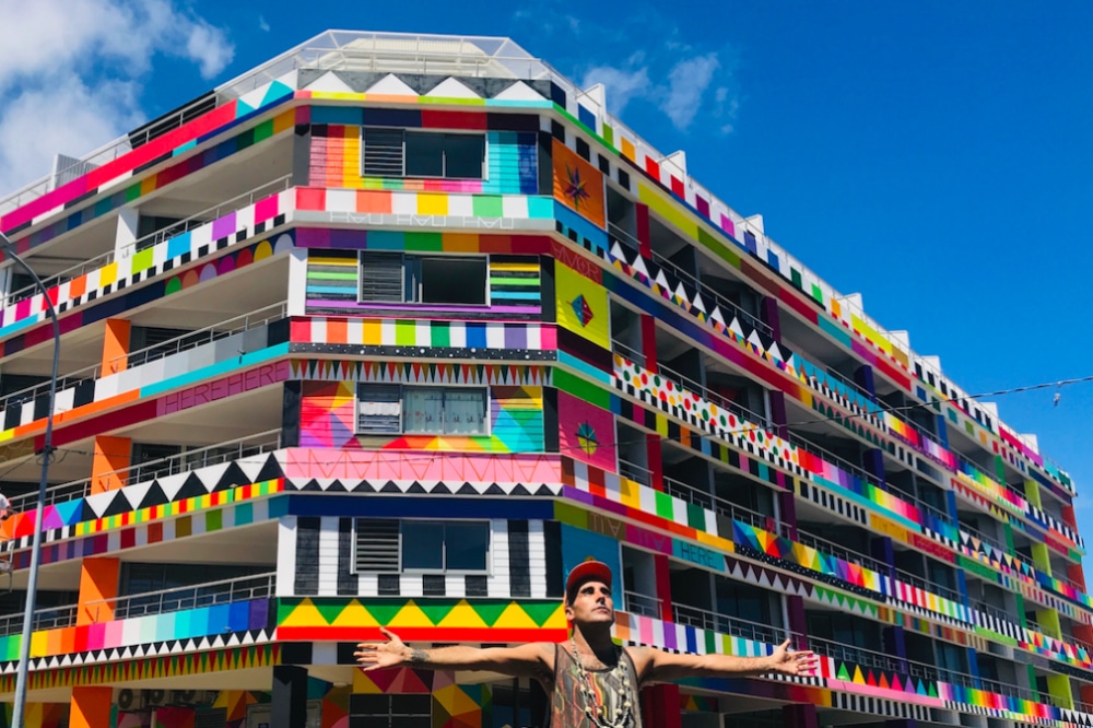 Street Art résidence Paraita à Papeete.Photo ONO'U