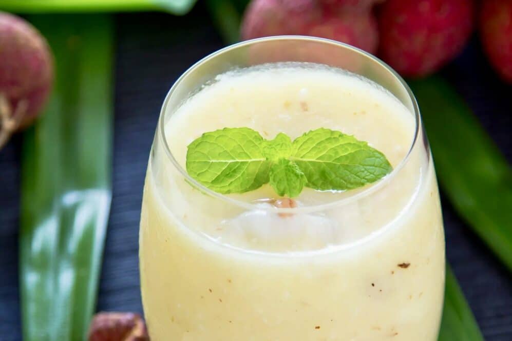 Smoothie pomme litchi et menthe. Marie claire cuisine